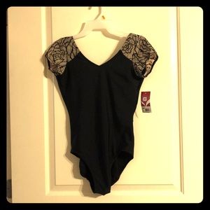Capezio Black/nude leotard